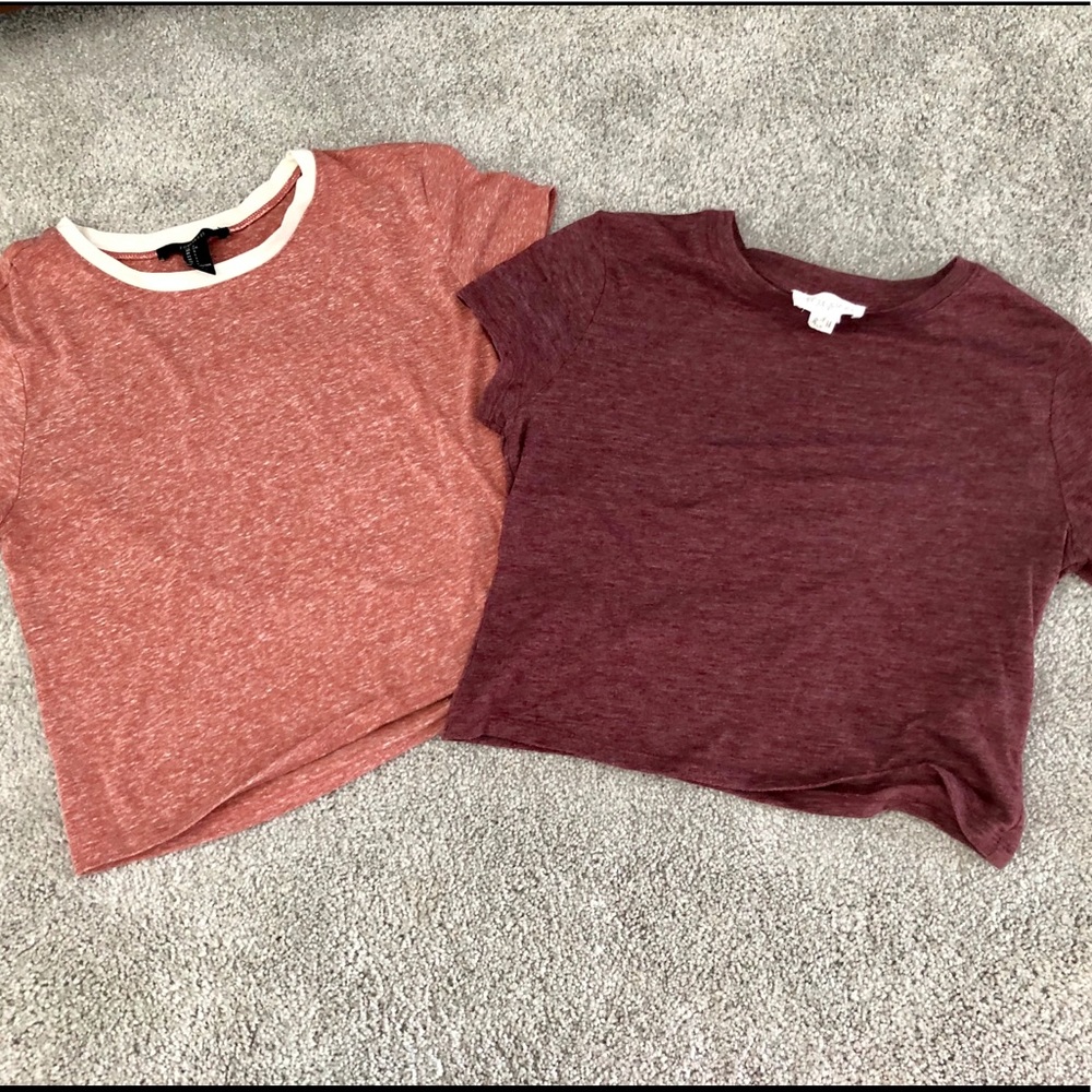 Bundle of two Forever 21 cropped tees